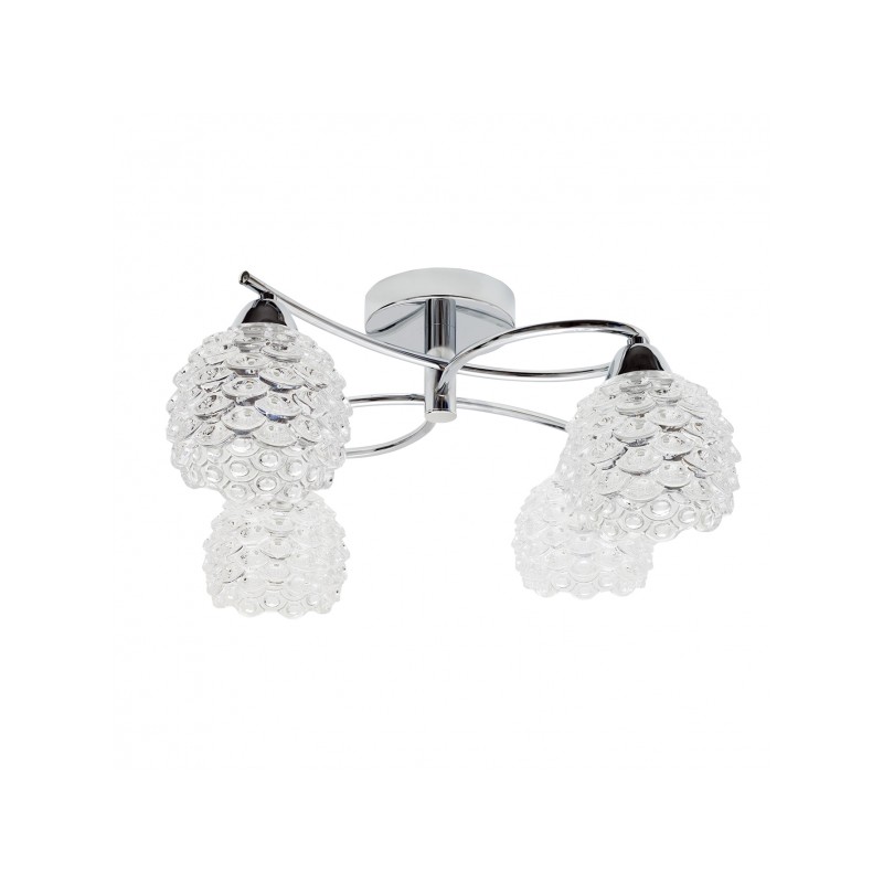 Plafón Tijuana cromo 4 x LED E-14 Fabrilamp